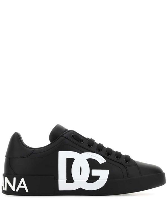 Dolce & Gabbana Portofino Logo Print Sneakers